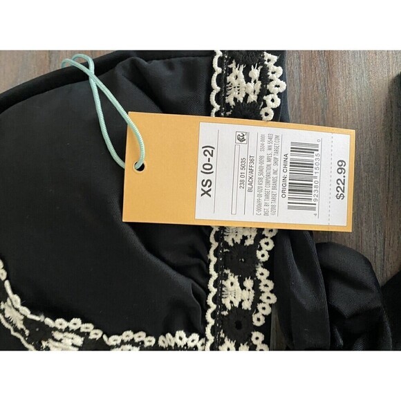 Women's Bikini Top Crochet Trim HANDMADE Kona Sol Black XS new - Picture 6 of 11